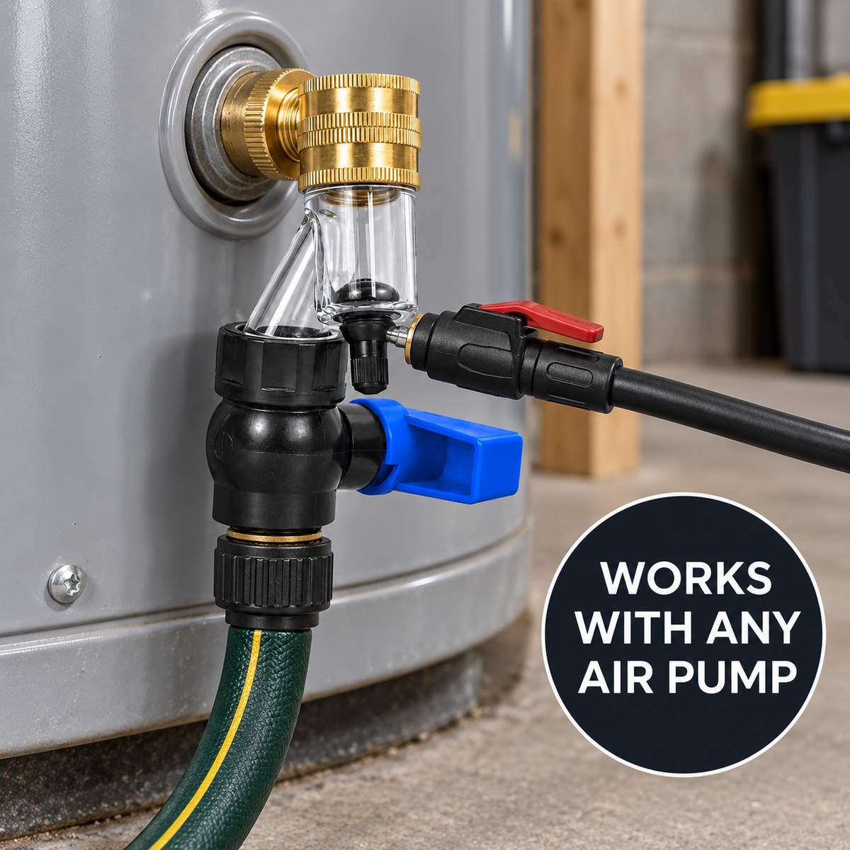 Water Heater Sediment Remover (Fits All Tank Water Heaters in the US & Canada)