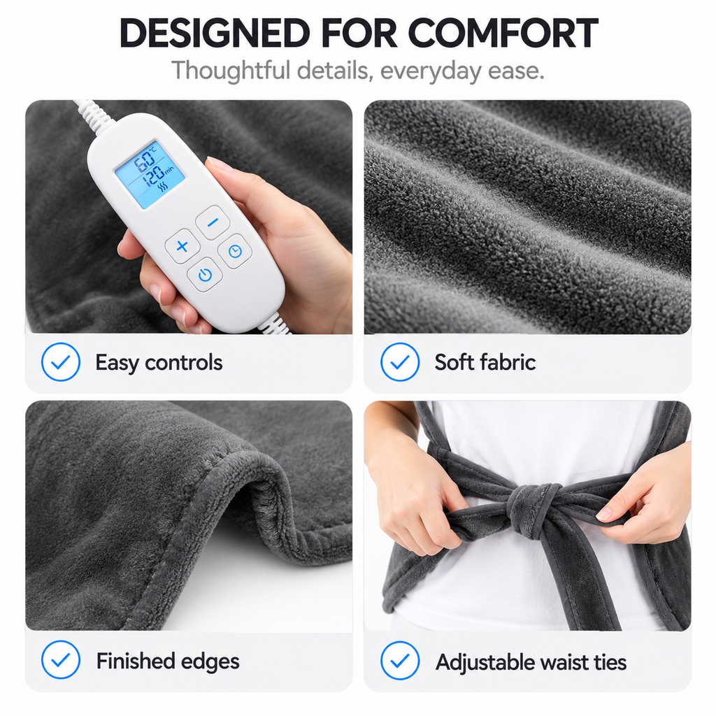 Neck-to-Back Heating Pad