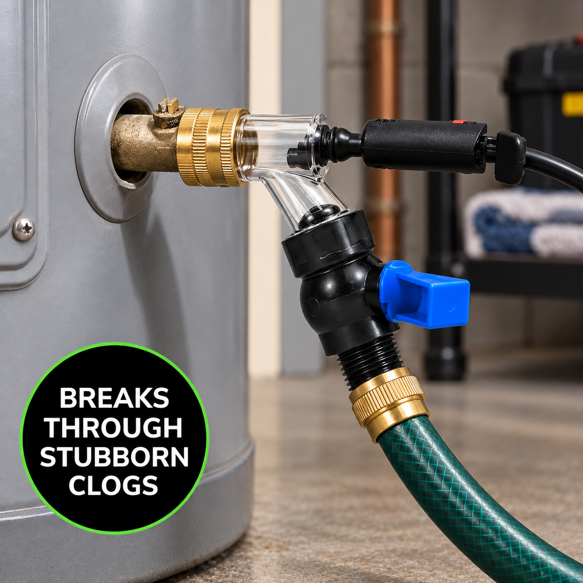 Water Heater Sediment Remover (Fits All Tank Water Heaters in the US & Canada)