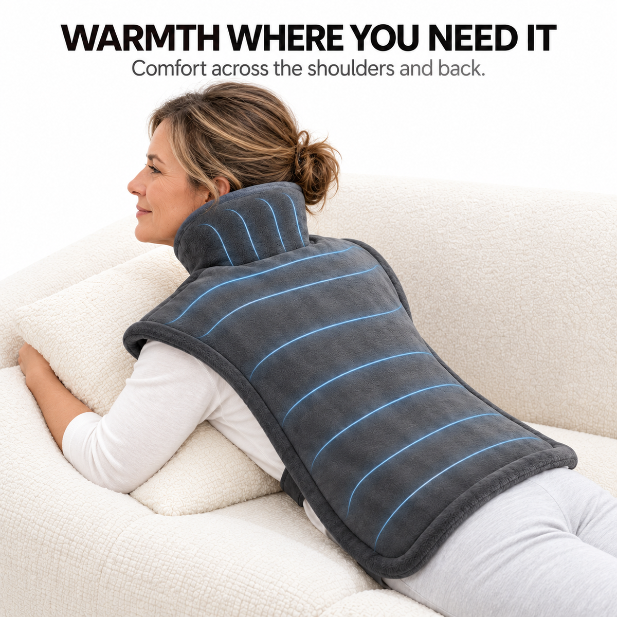 Neck-to-Back Heating Pad