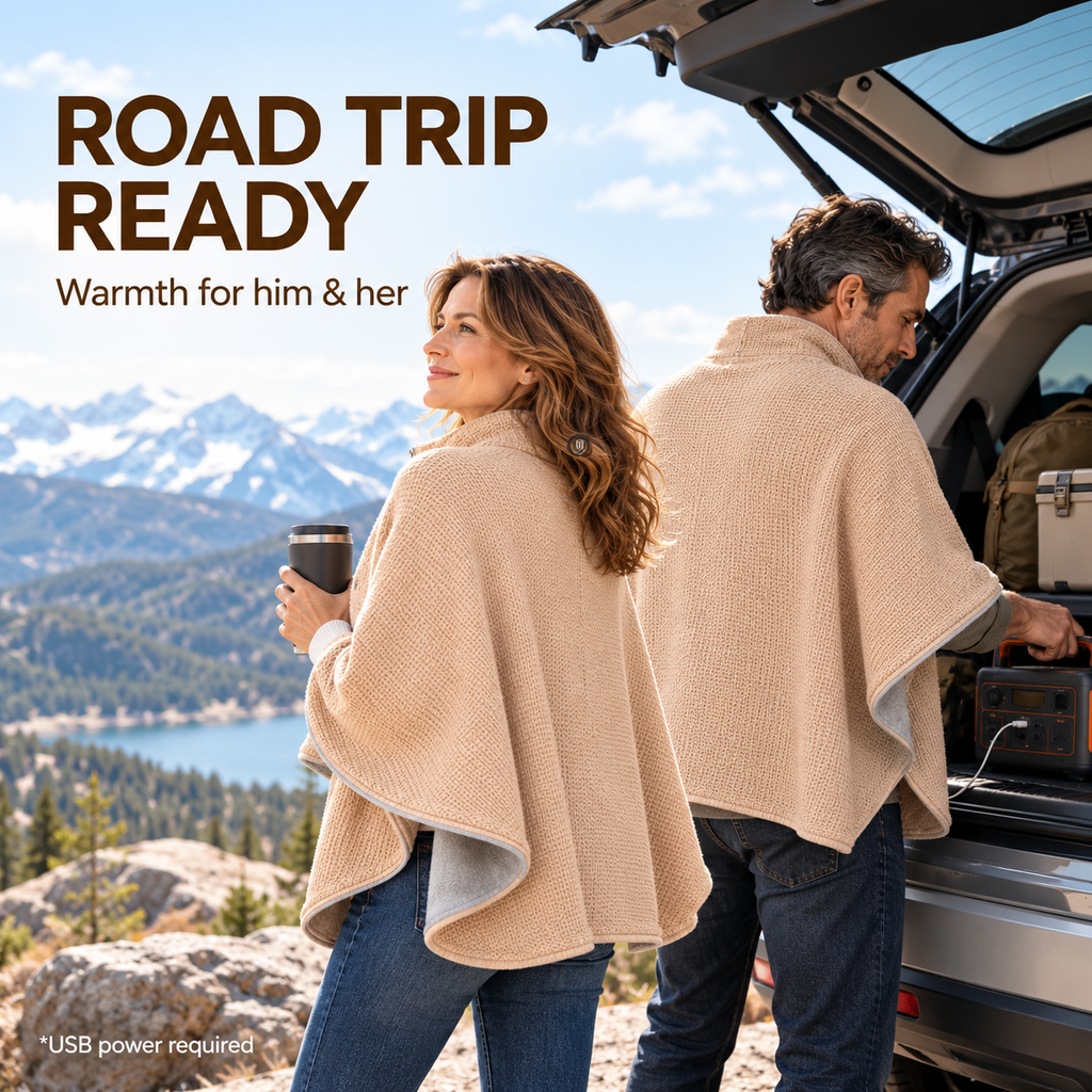 Early Black Friday 50% OFF | Portable USB Heated Blanket Shawl
