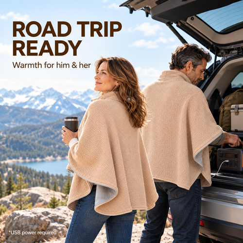 Early Black Friday 50% OFF | Portable USB Heated Blanket Shawl