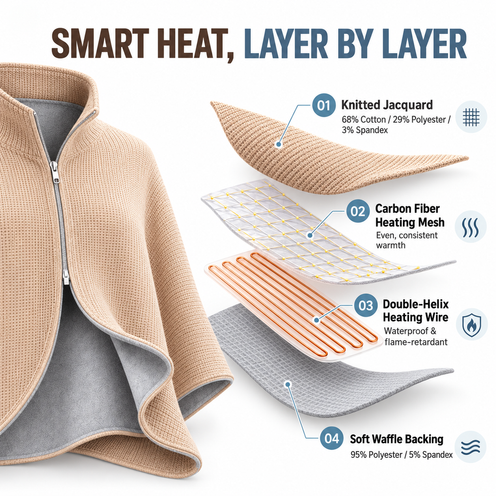 Early Black Friday 50% OFF | Portable USB Heated Blanket Shawl