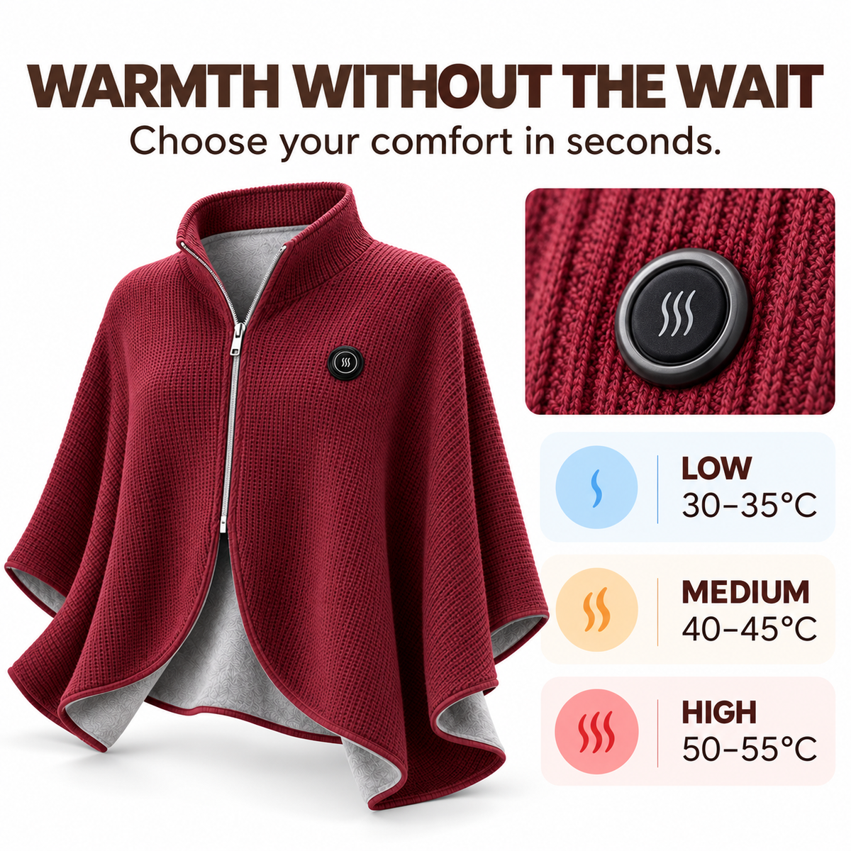 Early Black Friday 50% OFF | Portable USB Heated Blanket Shawl