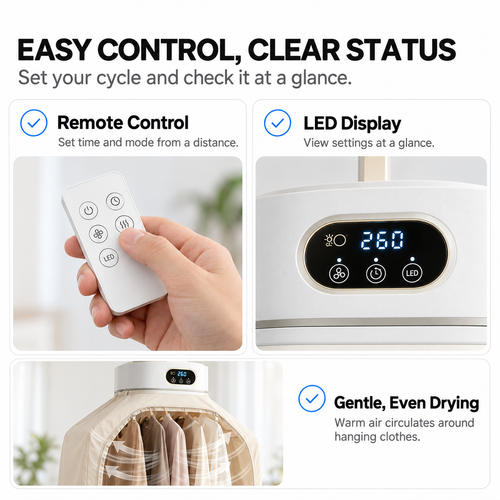 Easy Fold Electric Clothes Dryer
