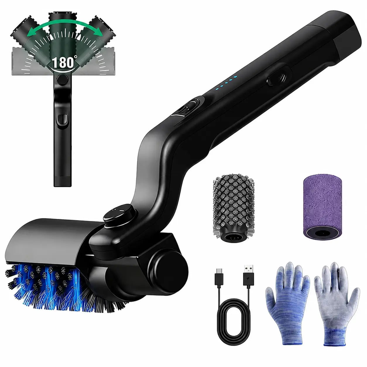 Motorized BBQ Grill Cleaner