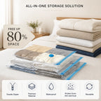 Luggage Space Saver Bags & Pump Set