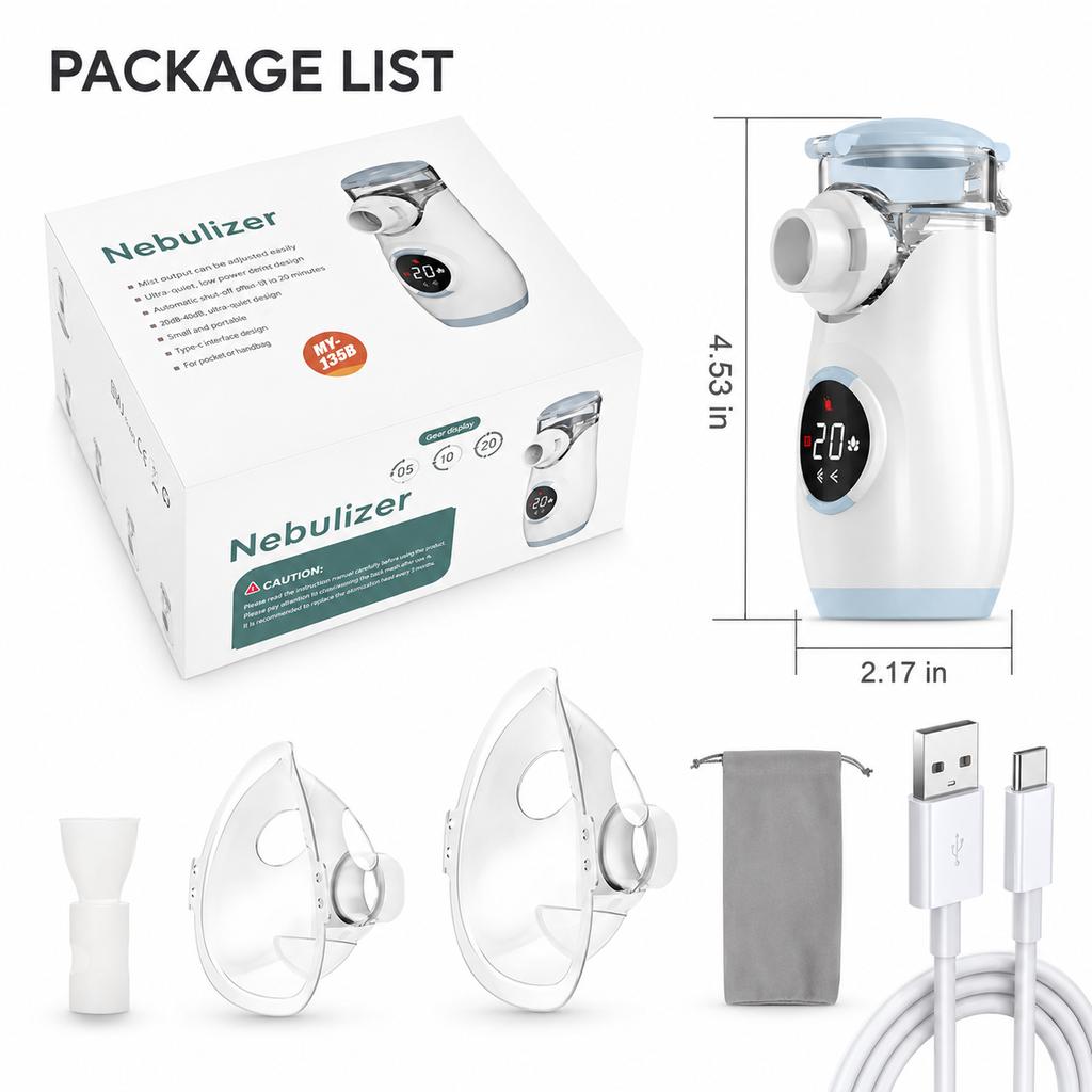 Portable Mesh Nebulizer — Medical Grade