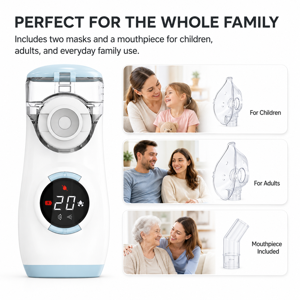 Portable Mesh Nebulizer — Medical Grade