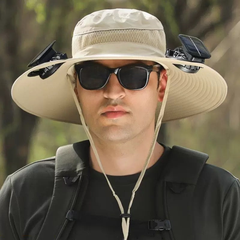 Solar & Rechargeable Fan Hat