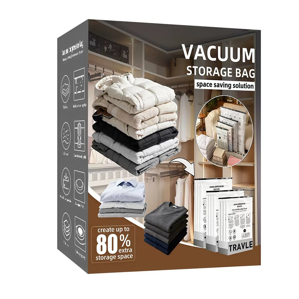 Luggage Space Saver Bags & Pump Set