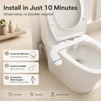 Ultra-Slim Toilet Bidet (Fits All US Toilets)