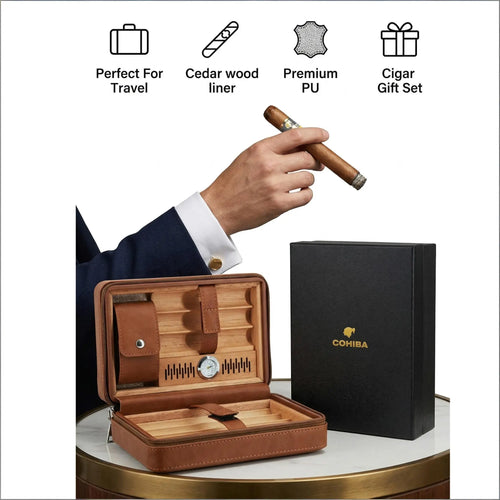 Cedar Wood Travel Humidor