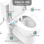 Ultra Slim Toilet Bidet (Fits All US Toilets)