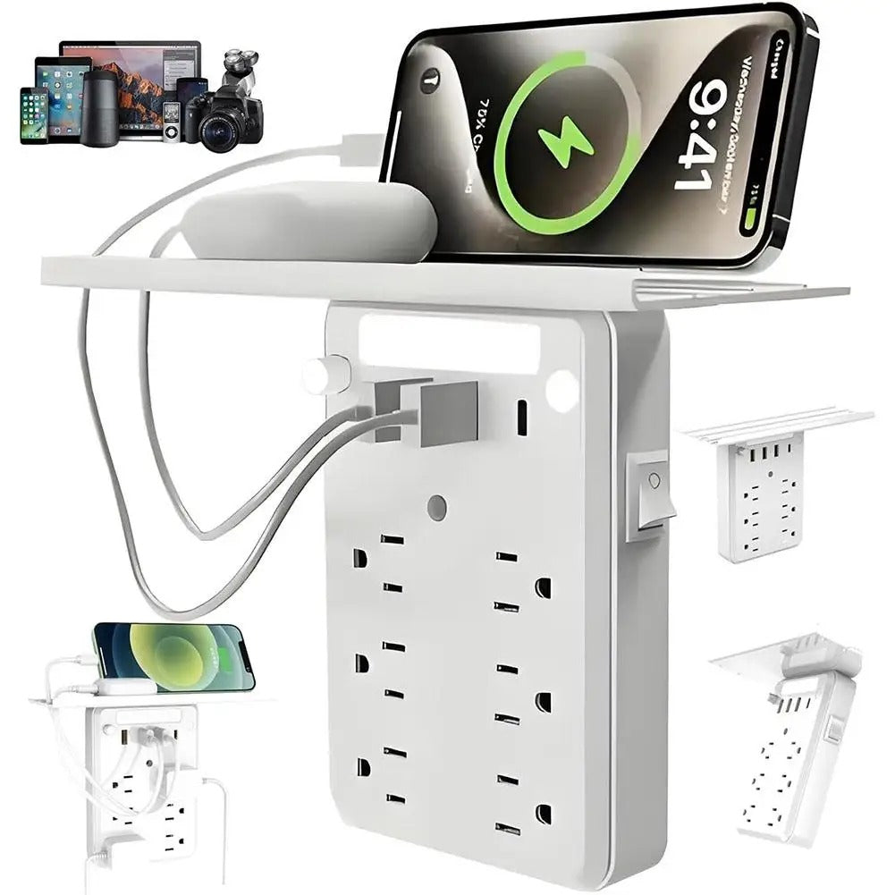 Multi-Plug Outlet Shelf