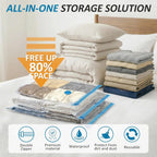 Luggage Space Saver Bags & Pump Set