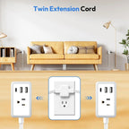 Flat Plug Extension Cord