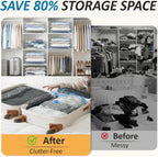 Luggage Space Saver Bags & Pump Set