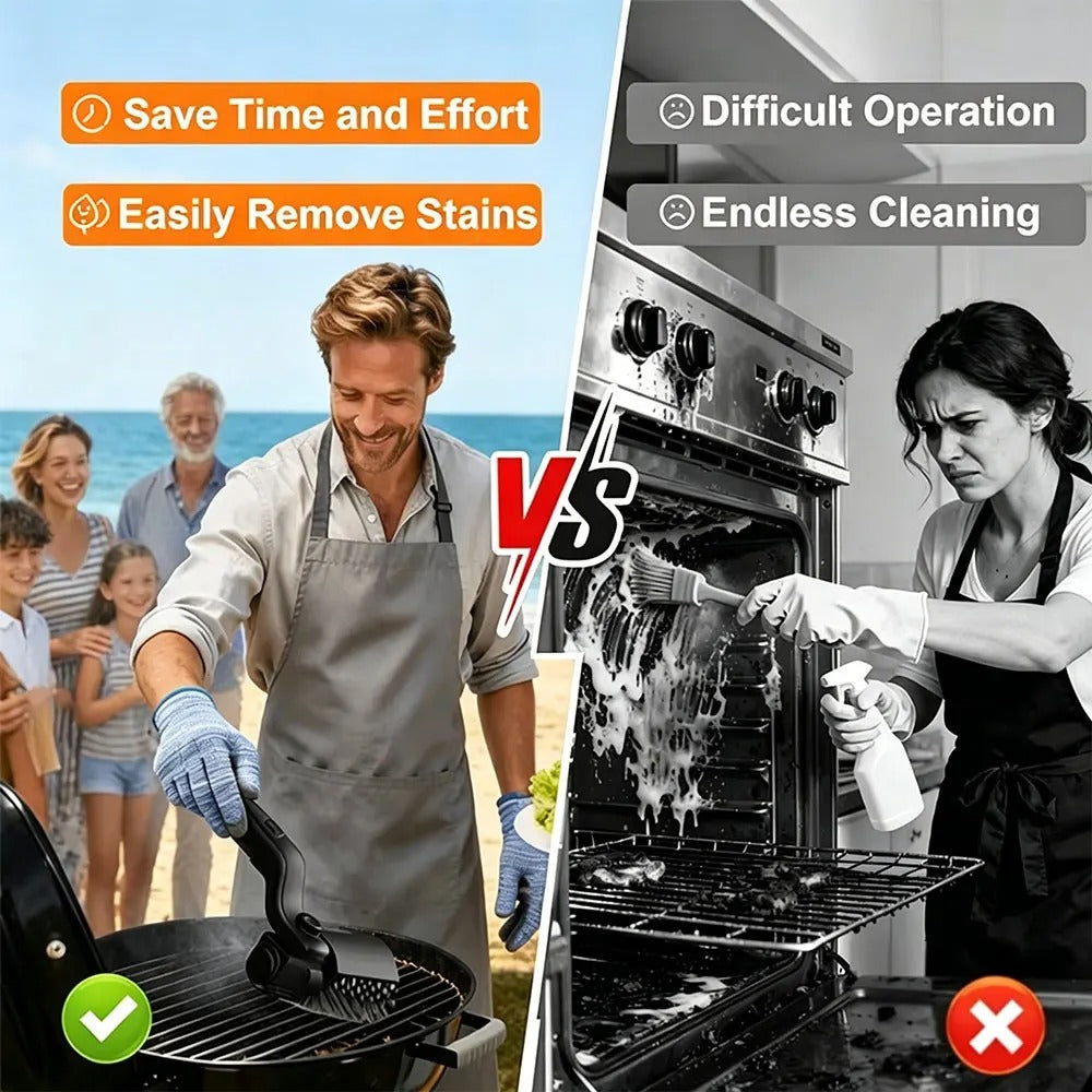 Motorized BBQ Grill Cleaner