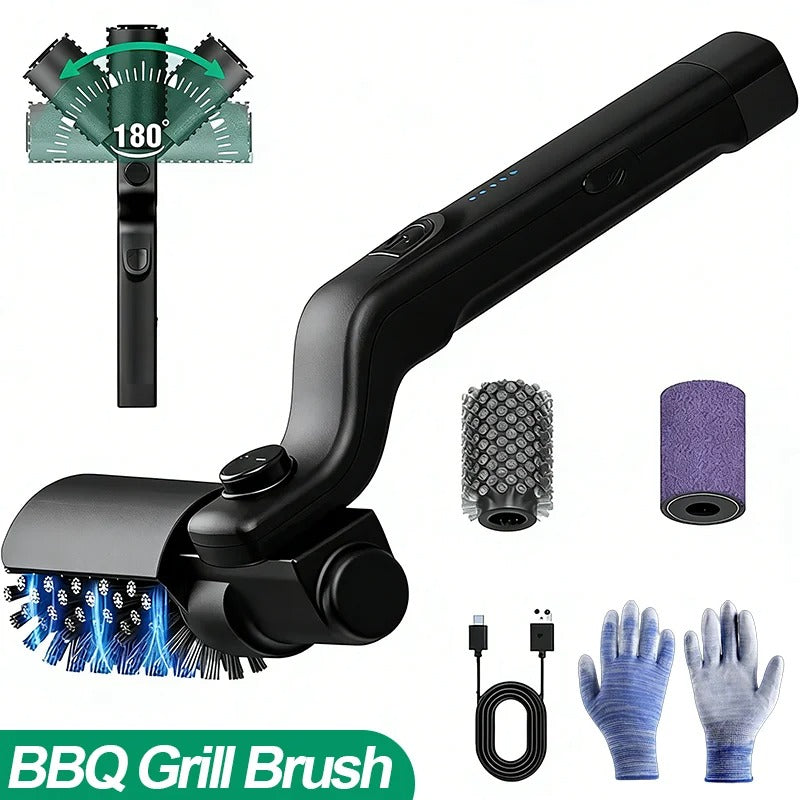 Motorized BBQ Grill Cleaner